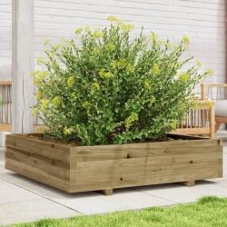 Jardinière 100x100x26,5 cm bois de pin imprégné alsavelo