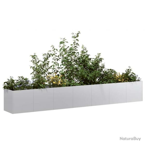 Jardinire 280x40x40 cm acier galvanis alsavelo