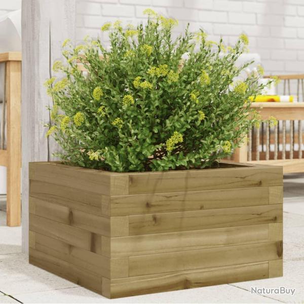 Jardinire 40x40x23 cm bois de pin imprgn alsavelo