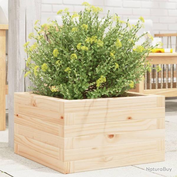 Jardinire 40x40x23 cm bois de pin massif alsavelo