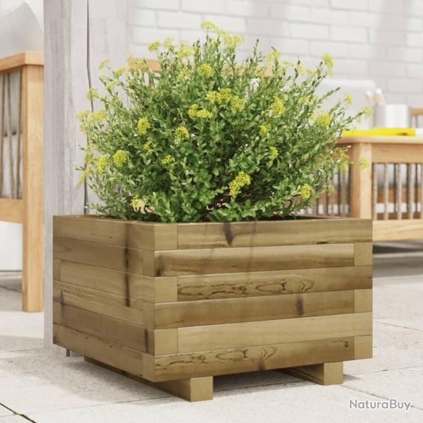 Jardinire 40x40x26,5 cm bois de pin imprgn alsavelo