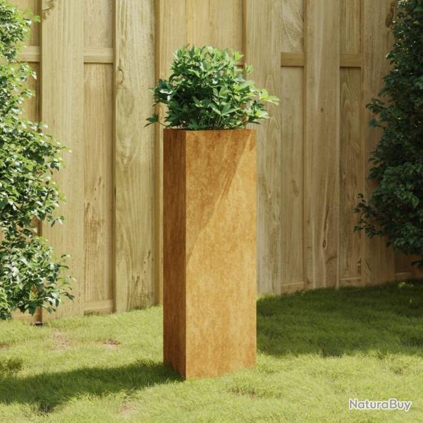 Jardinire 30x26x75 cm acier corten alsavelo