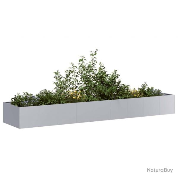 Jardinire 360x80x40 cm acier galvanis alsavelo
