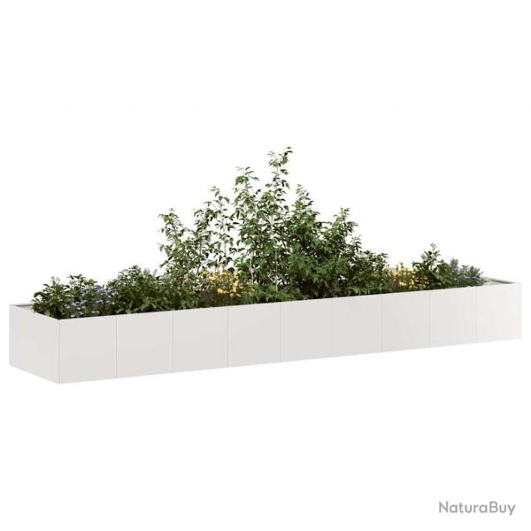 Jardinire 360x80x40 cm acier inoxydable alsavelo