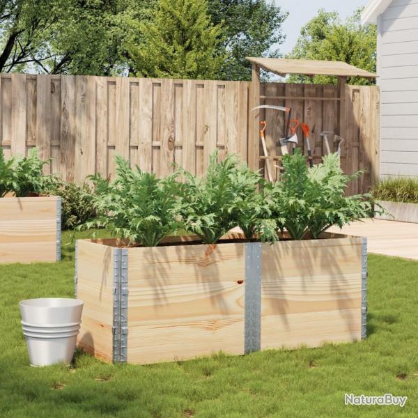 Jardinire 150x50 cm bois de pin massif alsavelo