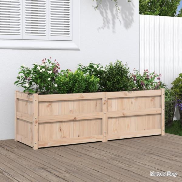 Jardinire 150x50x50 cm bois de pin massif alsavelo