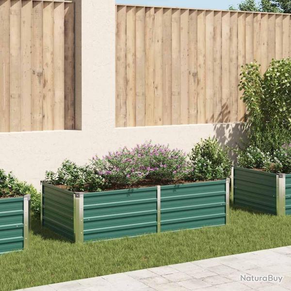 Jardinire 160 x 80 x 45 cm Acier galvanis Vert alsavelo