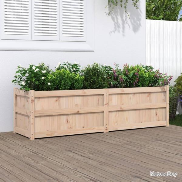 Jardinire 180x50x50 cm bois de pin massif alsavelo