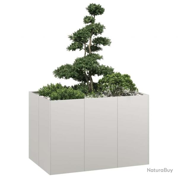 Jardinire 120x80x80 cm acier inoxydable alsavelo