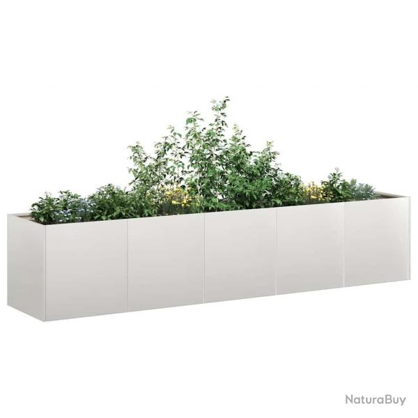 Jardinire 200x40x40 cm acier inoxydable alsavelo
