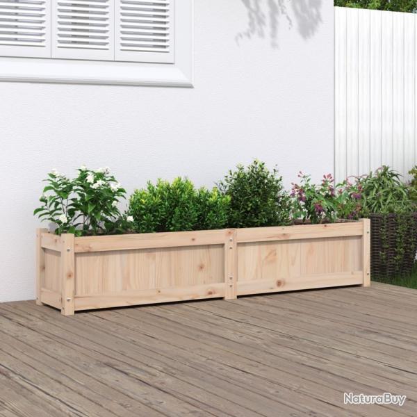 Jardinire 150x31x31 cm bois de pin massif alsavelo