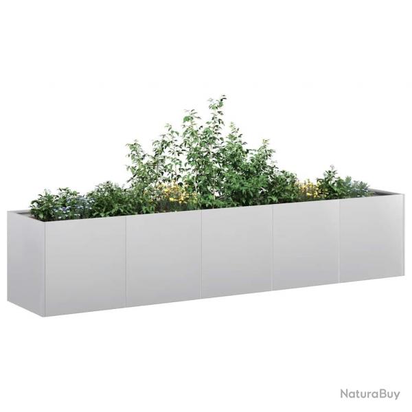 Jardinire 200x40x40 cm acier galvanis alsavelo