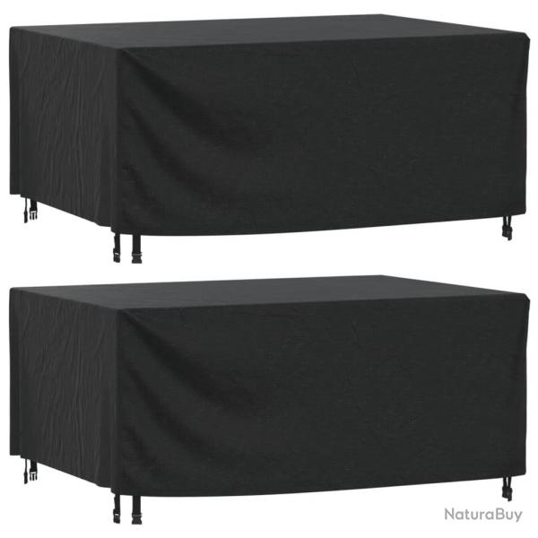 Housses de salon de jardin 2 pcs 172x113x73 cm impermable 420D alsavelo