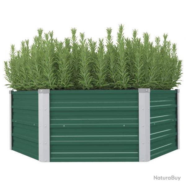 Jardinire 129 x 129 x 46 cm cm Acier galvanis Vert alsavelo