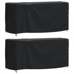 Housses de salon de jardin 2 pcs 180x70x90 cm imperméable 420D