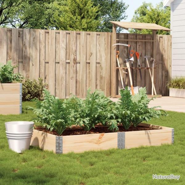 Jardinire 150x100 cm bois de pin massif alsavelo