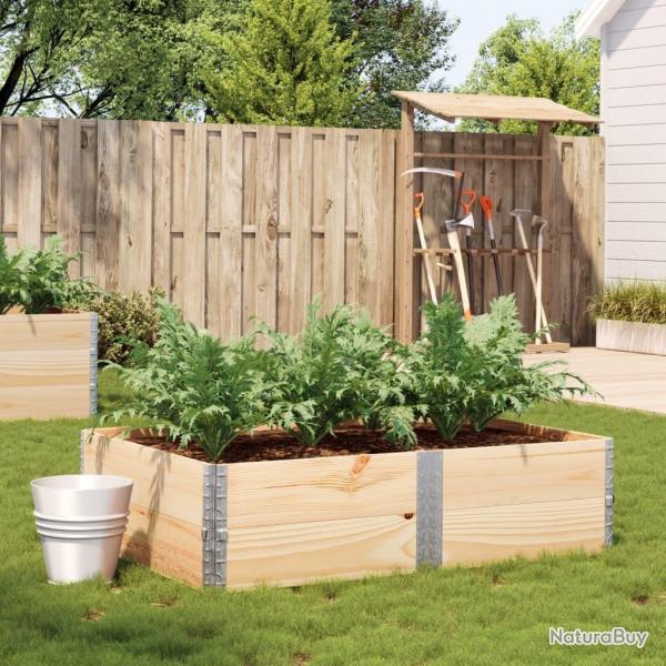 Jardinire 150x100 cm bois de pin massif alsavelo