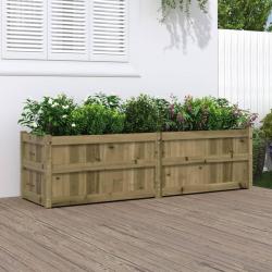 Jardinière 180x50x50 cm bois de pin imprégné alsavelo