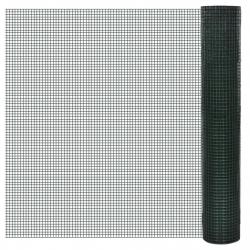 Grillage acier galvanisé et revêtement en PVC 10x1 m vert alsavelo