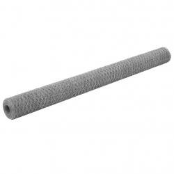 Grillage pour volière Acier galvanisé 25x1,5 m Argenté alsavelo
