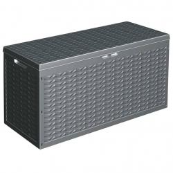 ProGarden Boîte de rangement de jardin avec poignée 300 L Gris alsavelo
