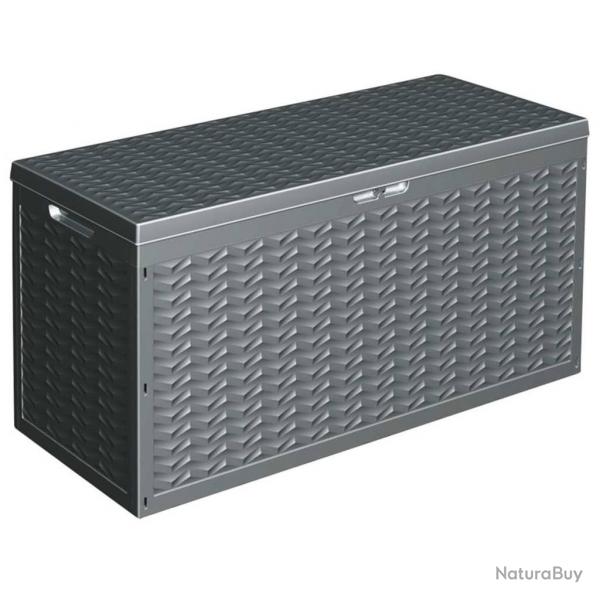 ProGarden Bote de rangement de jardin avec poigne 300 L Gris alsavelo