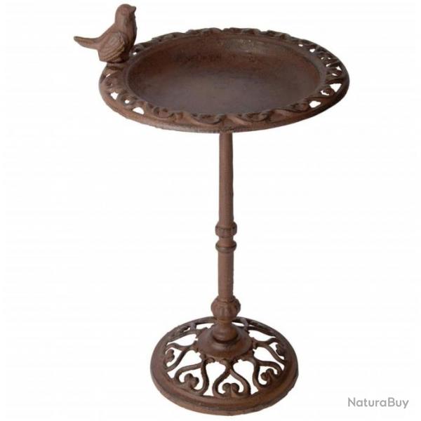 Esschert Design Baignoire pour oiseaux 22,5 x 22,5 x 38,5 cm alsavelo