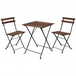 ProGarden bistro 3 pcs Noir alsavelo