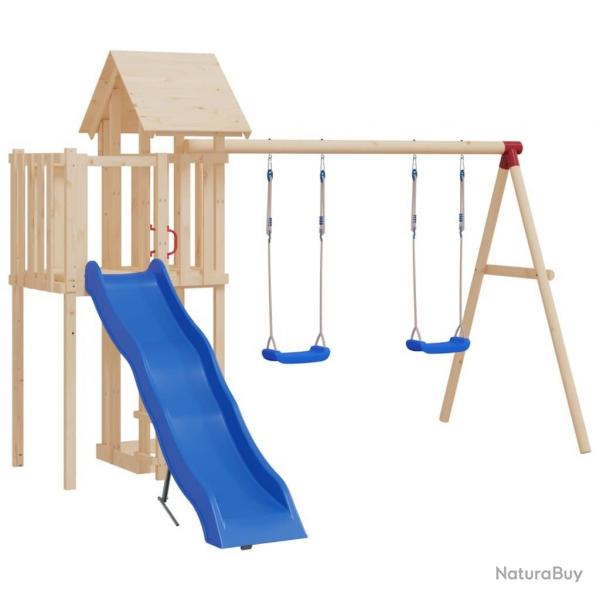 Siges de balanoire avec cordes 2 pcs bleu 37x15 cm PE alsavelo