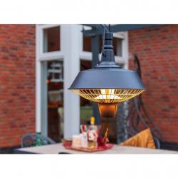 Sunred Chauffage suspendu Indus 2100 W Halogène Noir RSH16 alsavelo