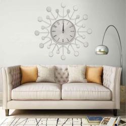 325165 Wall Clock Silver 40 cm Metal alsavelo