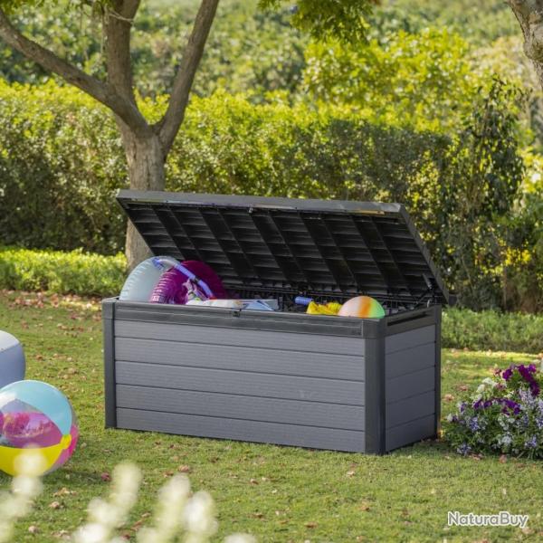Keter Bote de rangement pour l'extrieur Cortina 570 L gris alsavelo