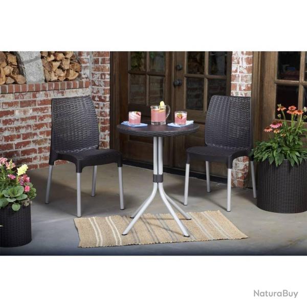 Keter Jeu de bistro Chelsea Graphite 223562 alsavelo