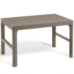 Keter Table de jardin Lyon Cappuccino alsavelo