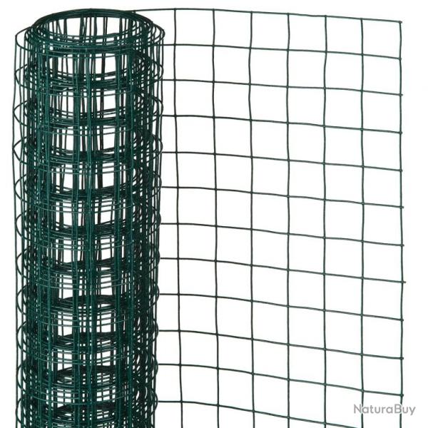 Grillage mtallique carr 1 x 5 m 25 mm Vert alsavelo
