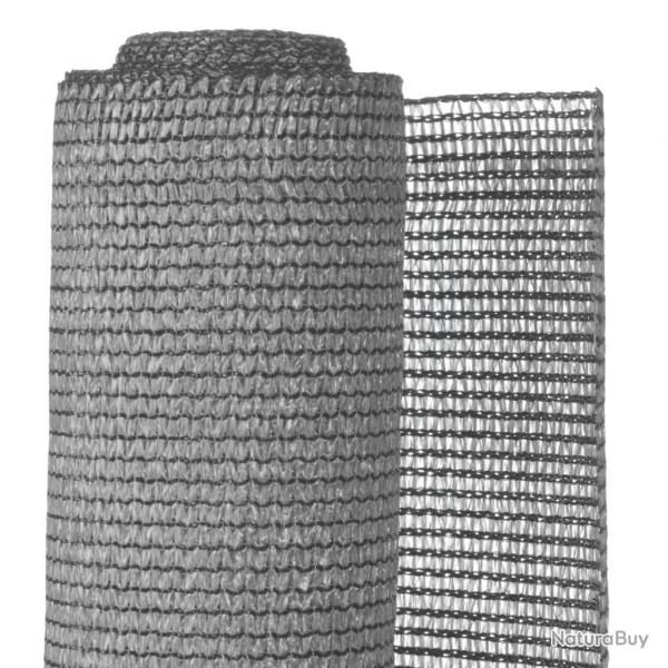 Brise-vue de jardin PE 1,2 x 5 m Gris alsavelo