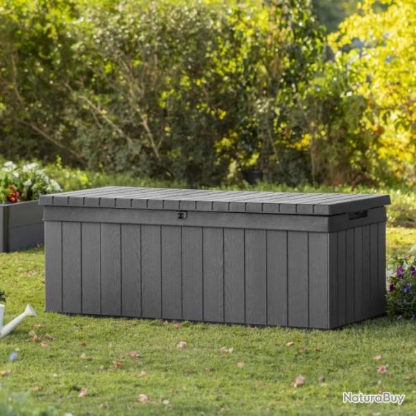 Keter Bote de rangement de jardin Darwin 380 L Gris alsavelo