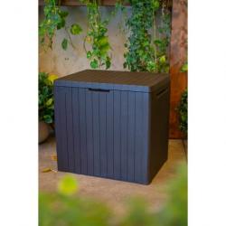 Keter Boîte de rangement de jardin City 113 L alsavelo