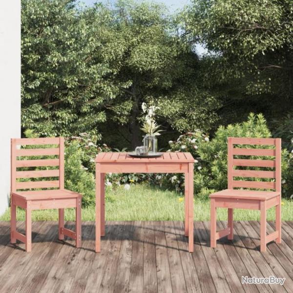 bistrot de jardin 3 pcs bois massif Douglas alsavelo