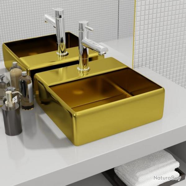 Lavabo avec trou pour robinet 38 x 30 x 11,5 cm Cramique Dor alsavelo