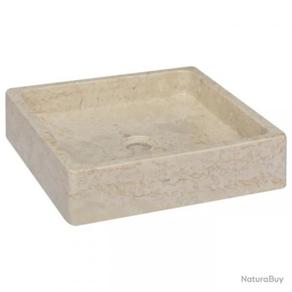 Lavabo Crme 40x40x10 cm Marbre