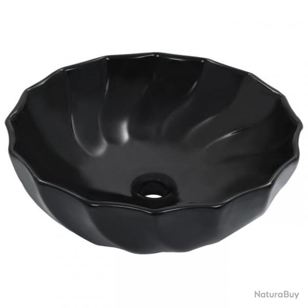 Lavabo 46x17 cm Cramique Noir alsavelo