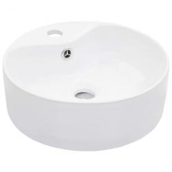 Lavabo avec trop-plein 36x13 cm Céramique Blanc alsavelo