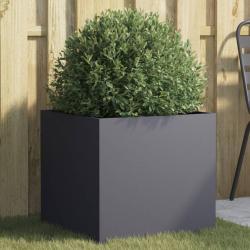 Jardini&egrave;re anthracite 49x47x46 cm acier alsavelo