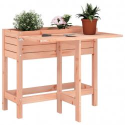 Jardinière avec dessus de table pliable bois de Douglas massif alsavelo