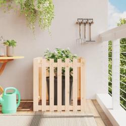 Jardinière avec design de clôture 70x70x70 cm pin massif alsavelo