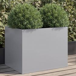 Jardinière argenté 62x47x46 cm acier galvanisé alsavelo