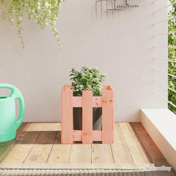 Jardinire avec design de clture 30x30x30 cm Douglas massif alsavelo