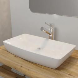 Lavabo rectangulaire Céramique Blanc 71 x 39 cm alsavelo