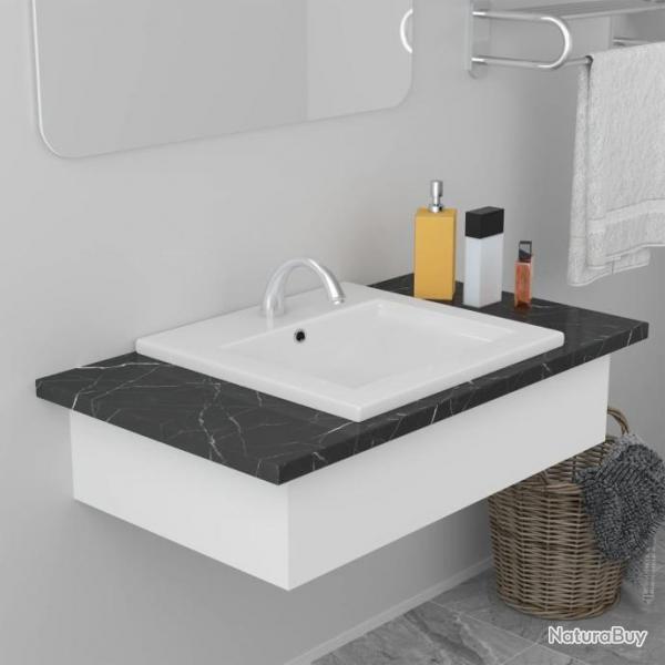 Lavabo encastr 42 x 39 x 18 cm Cramique Blanc alsavelo